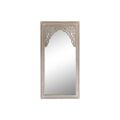 Espelho de Parede Dkd Home Decor Cristal Natural Branco Madeira Mdf Decapé (90 X 2,5 X 180 cm)