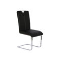 Cadeira de Sala de Jantar Dkd Home Decor Preto Metal Poliuretano (59 X 45 X 102 cm)