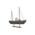 Figura Decorativa Dkd Home Decor Acabamento Envelhecido Metal Madeira Barco (37,5 X 8,5 X 41 cm)