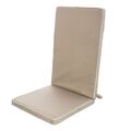 Almofada para Cadeiras 123 X 48 X 4 cm Taupe