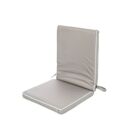 Almofada para Cadeiras 90 X 40 X 4 cm Cinzento