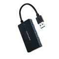 Hub USB Nanocable Hub USB 3.0 Con 4 Puertos de USB 3.0, Usb-a/m-usb 3.0/H, Negro, 15 cm Preto