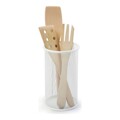 Recipiente para Utensílios de Cozinha Confortime Metal Branco (12 X 20 cm)