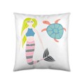 Capa de Travesseiro Naturals Mermaids (50 X 50 cm)