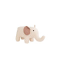 Peluche Crochetts Amigurumis Mini Branco Elefante 48 X 23 X 22 cm