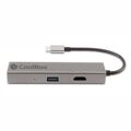 Hub USB Coolbox Hub miniDOCK4 Usb-c Cinzento