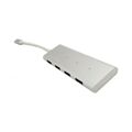 Hub USB C Coolbox COO-HUC4U3 Alumínio Branco