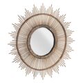 Espelho de Parede Cinzento Bambu 72 X 3 X 72 cm