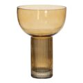 Vaso Castanho Cristal 18 X 18 X 25,5 cm