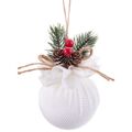 Bolas de Natal Branco Multicolor Bombazina Foam 6 X 6 X 6 cm (6 Unidades)