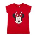 Camisola de Manga Curta Infantil Minnie Mouse Vermelho 8 Anos