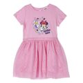 Vestido Minnie Mouse Cor de Rosa 3 Anos