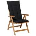 Madison Almofadão Cadeira Encosto Alto Panama 123x50 cm Preto