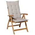 Madison Almofadão Cadeira Encosto Alto Panama 123x50cm Bege-claro