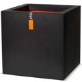 Capi Vaso Urban Smooth Quadrado 40x40x40 cm Preto KBL903