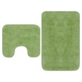 Tapetes de Casa de Banho 2 Un. Tecido Verde