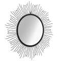 Espelho de Parede Raios de Sol 80 cm Preto