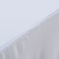  Toalha Capa para Mesa com Camilha 2 Un. 243x76x74 cm Branco
