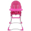 Cadeira de Refeição para Bebé Rosa e Branco