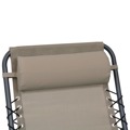 Encosto Cabeça Cadeira 40x7,5x15 cm Textilene Cinza-acastanhado
