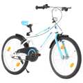 Bicicleta de Criança Roda 20" Azul e Branco