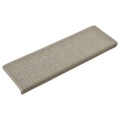 Tapete/carpete para Degraus 15 pcs 65x25 cm Cinzento-claro