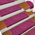 Tapete/carpete para Degraus 15 pcs 65x25 cm Violeta