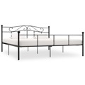 Estrutura de Cama em Metal 180x200 cm Preto