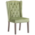 Cadeira de Jantar Veludo Verde-claro