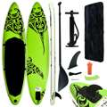 Conjunto Prancha de Paddle Sup Insuflável 305x76x15 cm Verde