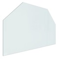 Placa de Vidro para Lareira Hexagonal 80x50 cm