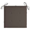 Almofadões Cadeiras Jardim 6 pcs 50x50x4 cm Tecido Cinza-acast.