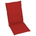 Almofadões P/ Cadeiras de Jardim 6 pcs 120x50x4 cm Vermelho