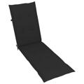 Almofadão para Cadeira de Terraço (75+105)x50x4 cm Preto