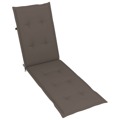 Almofadão Cadeira de Terraço (75+105)x50x4 cm Cinza-acastanhado