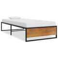 Estrutura de Cama 90x200 cm Metal Preto