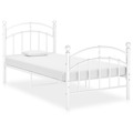 Estrutura de Cama Metal 90x200 cm Branco