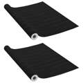 Autocolante para Móveis 2 pcs 500x90 cm Pvc Cor Madeira Escura