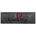 Tapete de Cozinha Lavável com Design Cooking 60x300 cm