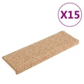 Tapete/carpete para Degraus 15 pcs 65x25 cm Dourado