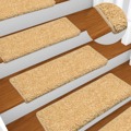 Tapetes de Escadas 10 pcs 65x25 cm Bege