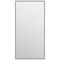 Espelho para Porta 40x80 cm Vidro e Alumínio Preto