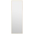 Espelho para Porta 40x100 cm Vidro e Alumínio Dourado