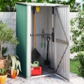 Abrigo de Jardim 118,5x97x209,5 cm Aço Galvanizado Verde