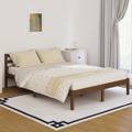 810433 Bed Frame Solid Wood Pine 140x200 cm Honey Brown
