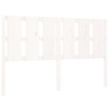 Cabeceira de Cama 155,5x4x100 cm Madeira de Pinho Maciça Branco