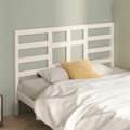 Cabeceira de Cama 141x4x104 cm Pinho Maciço Branco