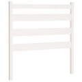 Cabeceira de Cama 96x4x100 cm Pinho Maciço Branco