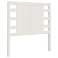 Cabeceira de Cama 81x4x100 cm Pinho Maciço Branco