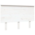 Cabeceira de Cama 124x6x82,5 cm Pinho Maciço Branco